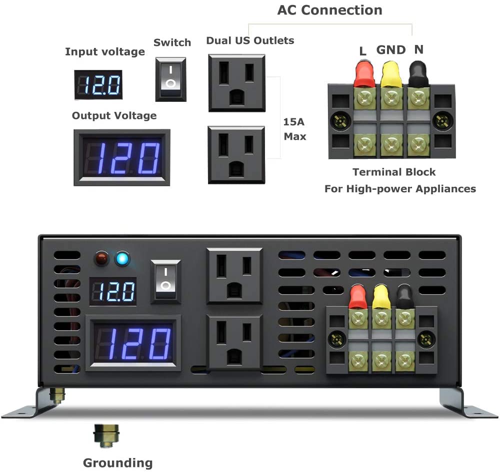 Nguyên Chất Sóng Sin Inverter  - đánh giá và giá Pure Sine Wave Inverter 5000W 48V 220V